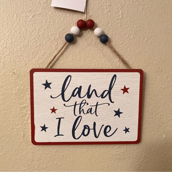 Rae Dunn Land That I Love July 4th Sign, Land That I Love Towel & Wall Signs - Picture 11 of 16